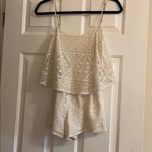 Aéropostale white romper